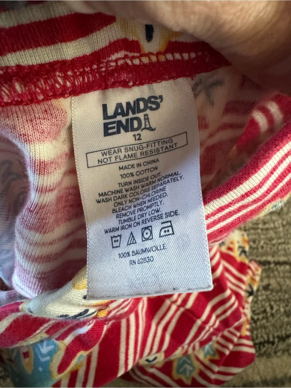 Hanna Andersson, Lands’ End Holiday Stripe & Graphic Pajama Bundle (Set of 3)